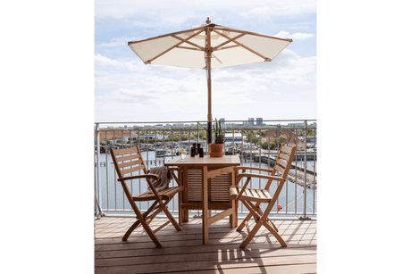 Cecilie solid color parasol incl bracket Ø180 cm