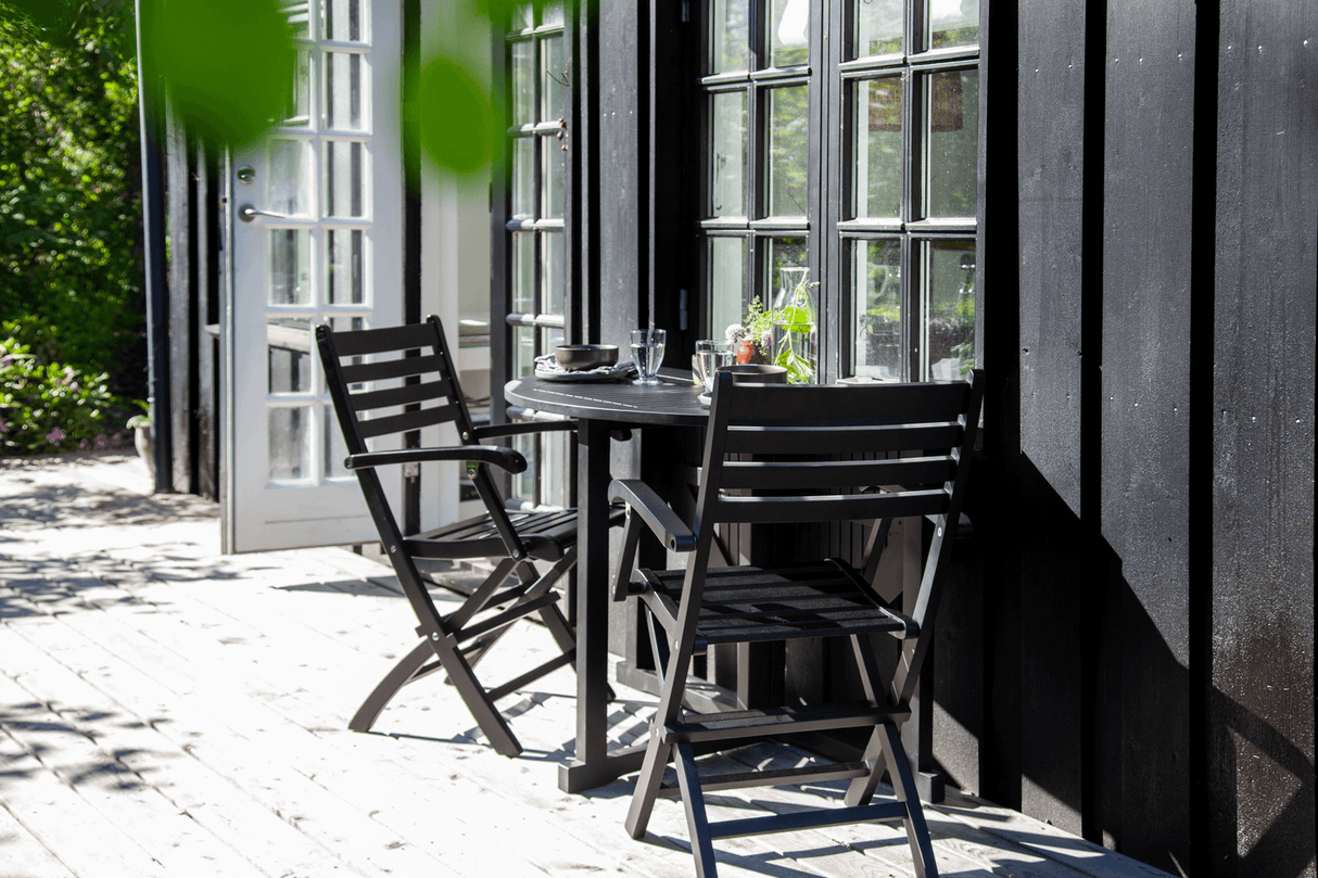 Butterfly folding table Ø110 cm