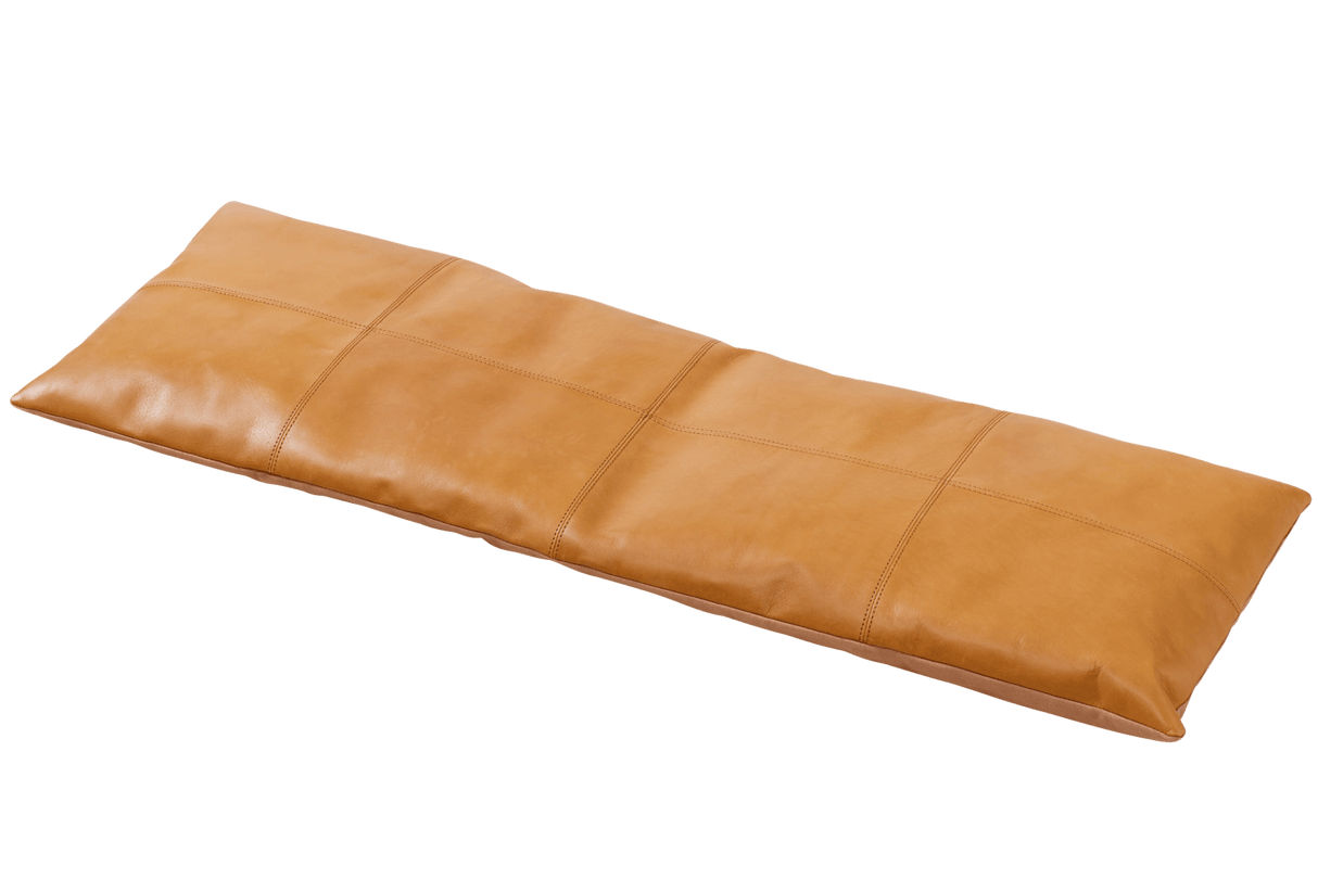 Leather cushion 104 x 35 cm