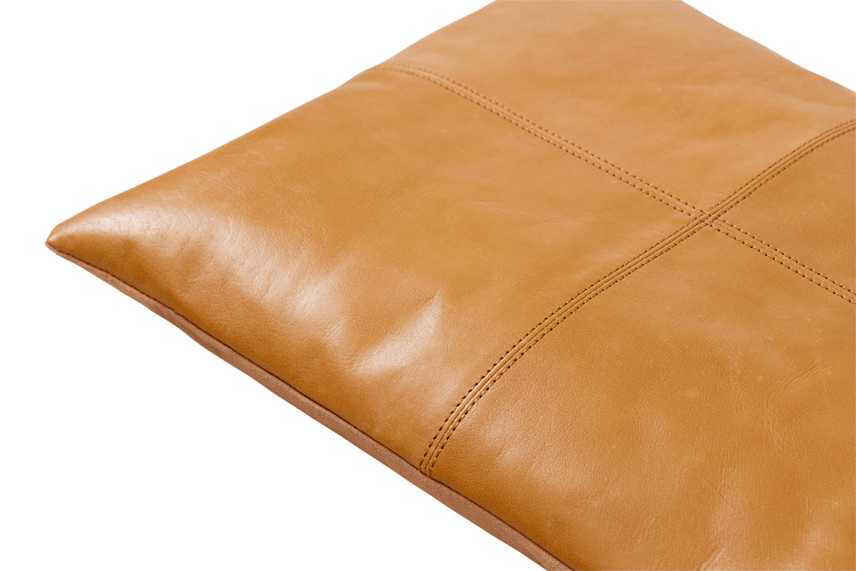 Leather cushion 45 x 35 cm