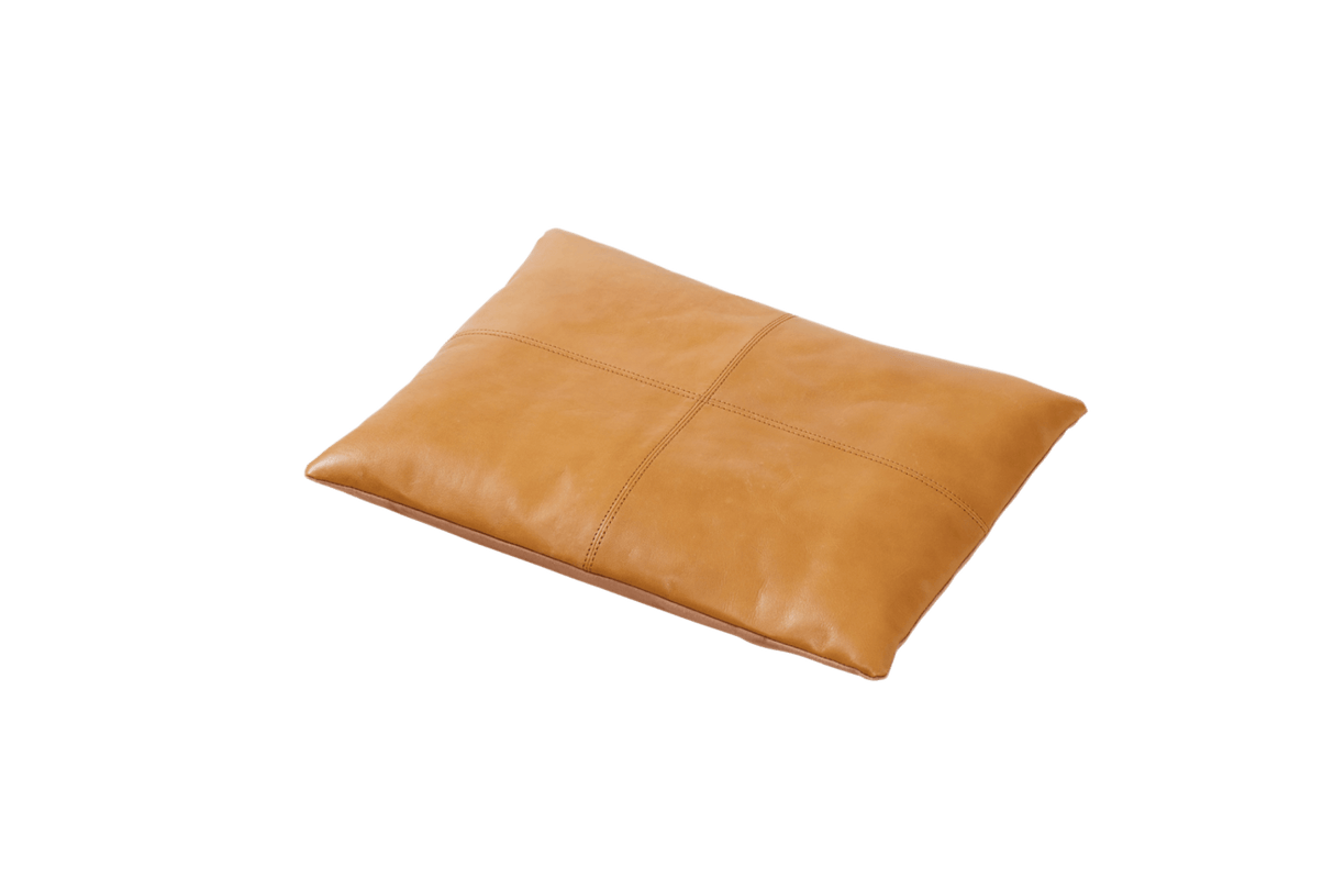 Leather cushion 45 x 35 cm