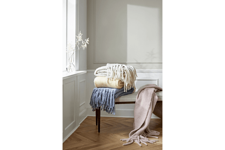 Mathea wool blanket melange