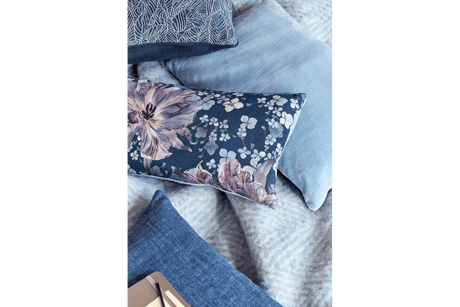 Mathea wool blanket with herringbone pattern