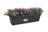 Plastic insert for balcony flower boxes