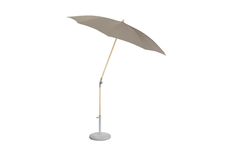 Rustico solid color parasol with tilt Ø220 cm