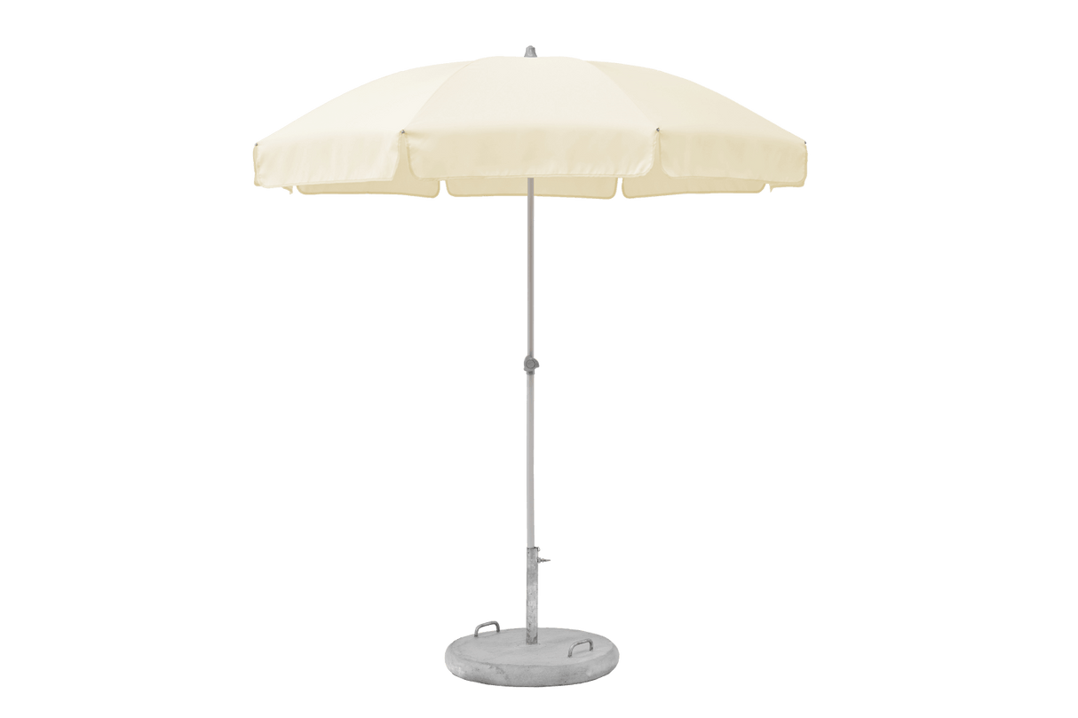 Siesta solid color parasol with tilt Ø180 cm