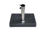 Hugo parasol base in dark grey granite for several weight classes