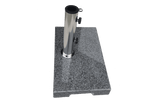 Hugo parasol base in light grey granite for several weight classes