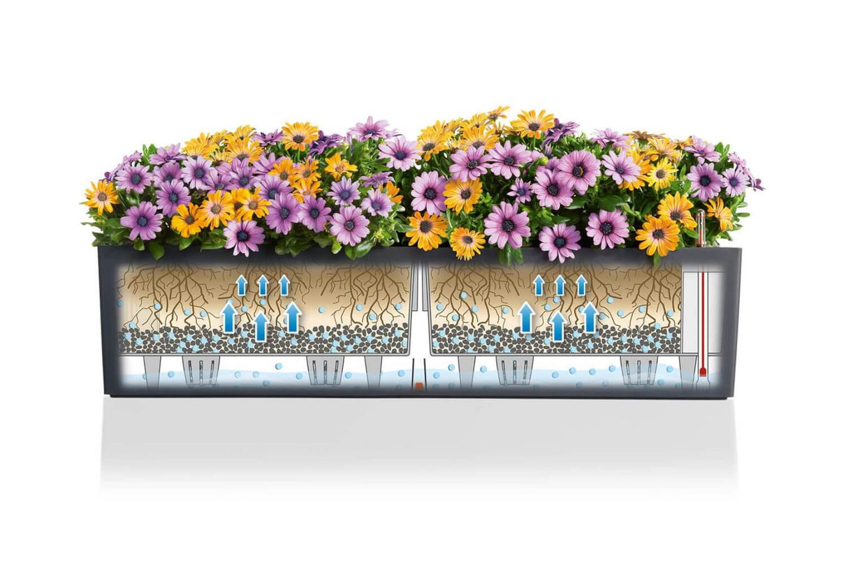 Balconera balcony flower box with self watering system 80 cm