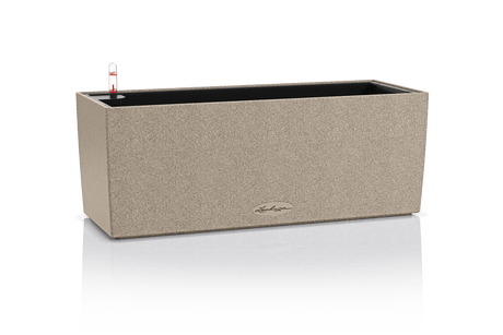 Stone balcony flower box with self watering system 50 cm