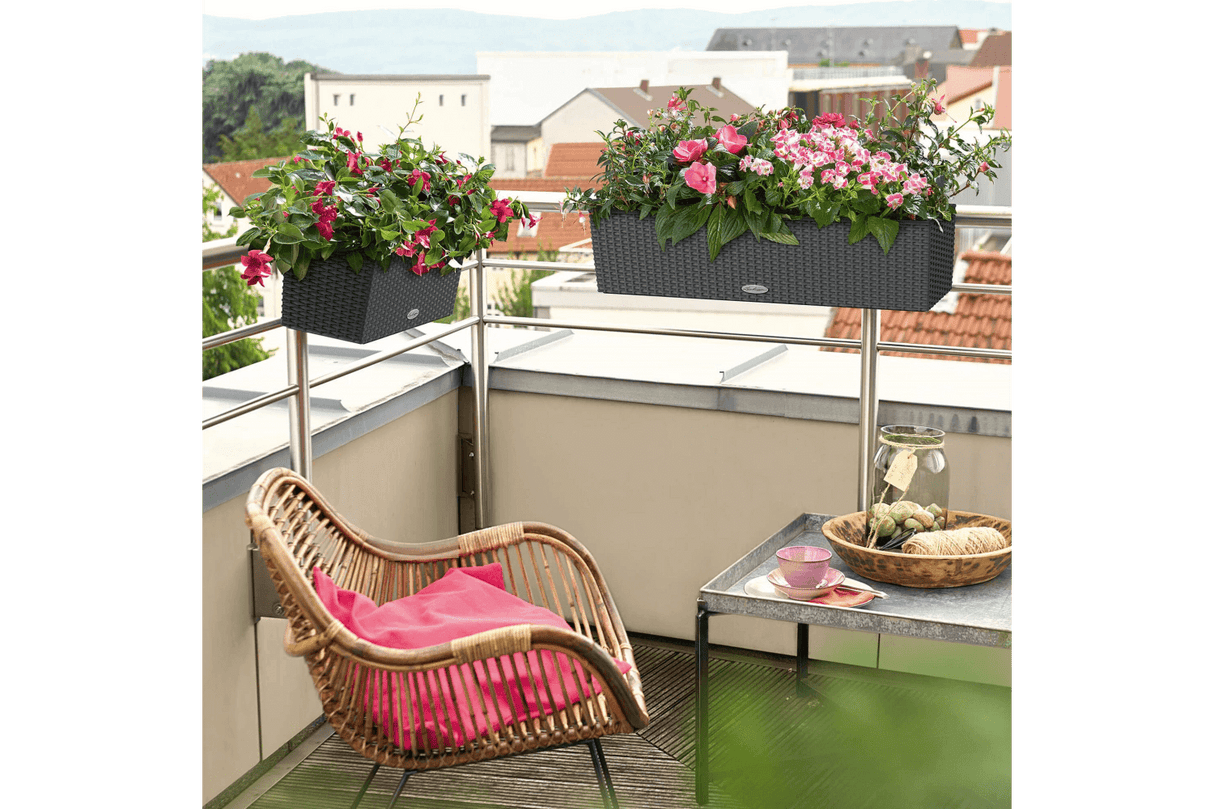 Cottage balcony flower box with self watering system 50 cm