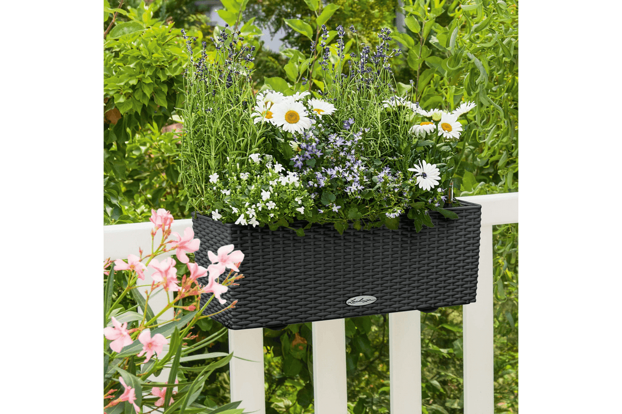 Cottage balcony flower box with self watering system 50 cm