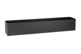 Liva black balcony flower box without brackets 60 / 80 / 100 cm