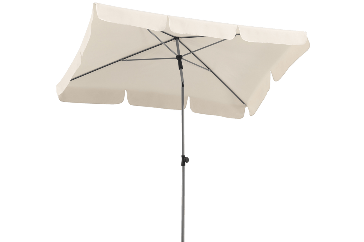 Locarno solid color parasol with tilt 180 x 120 cm