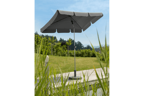 Locarno solid color parasol with tilt 180 x 120 cm