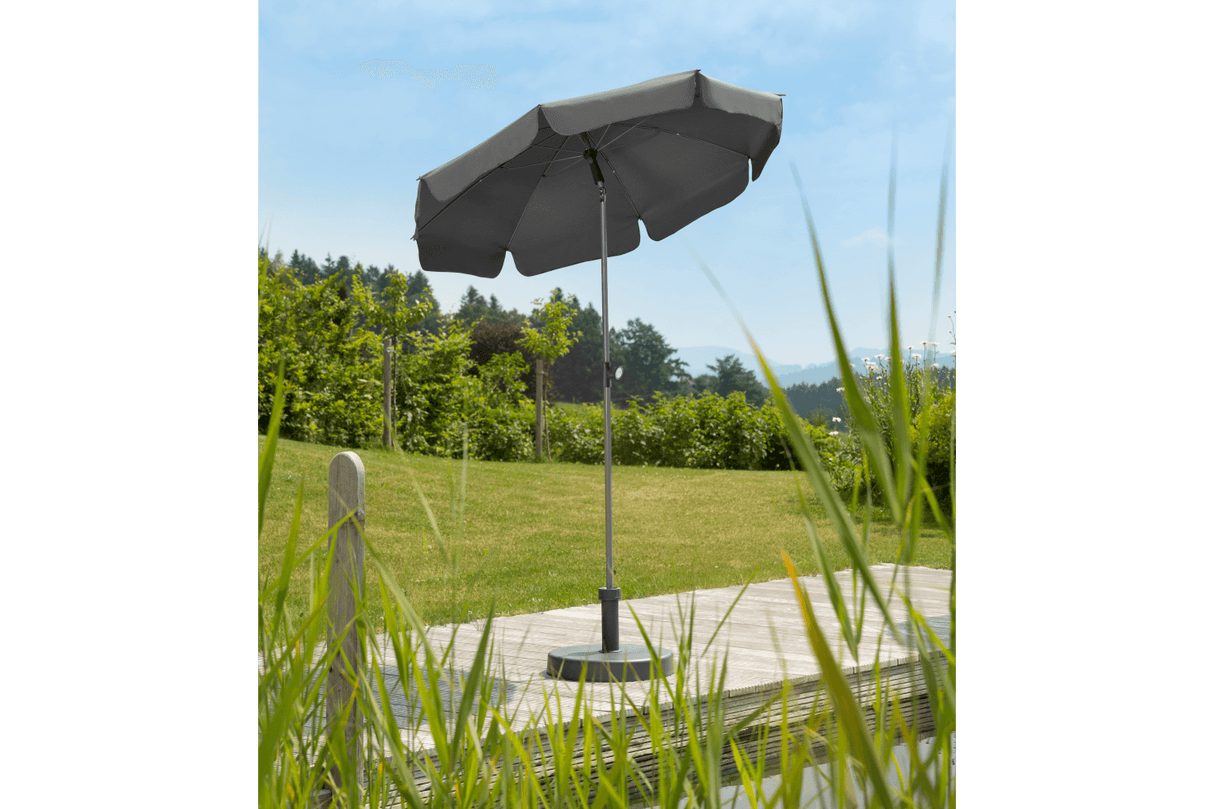 Locarno solid color parasol with tilt Ø150 cm