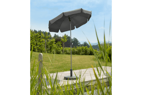 Locarno solid color parasol with tilt Ø150 cm