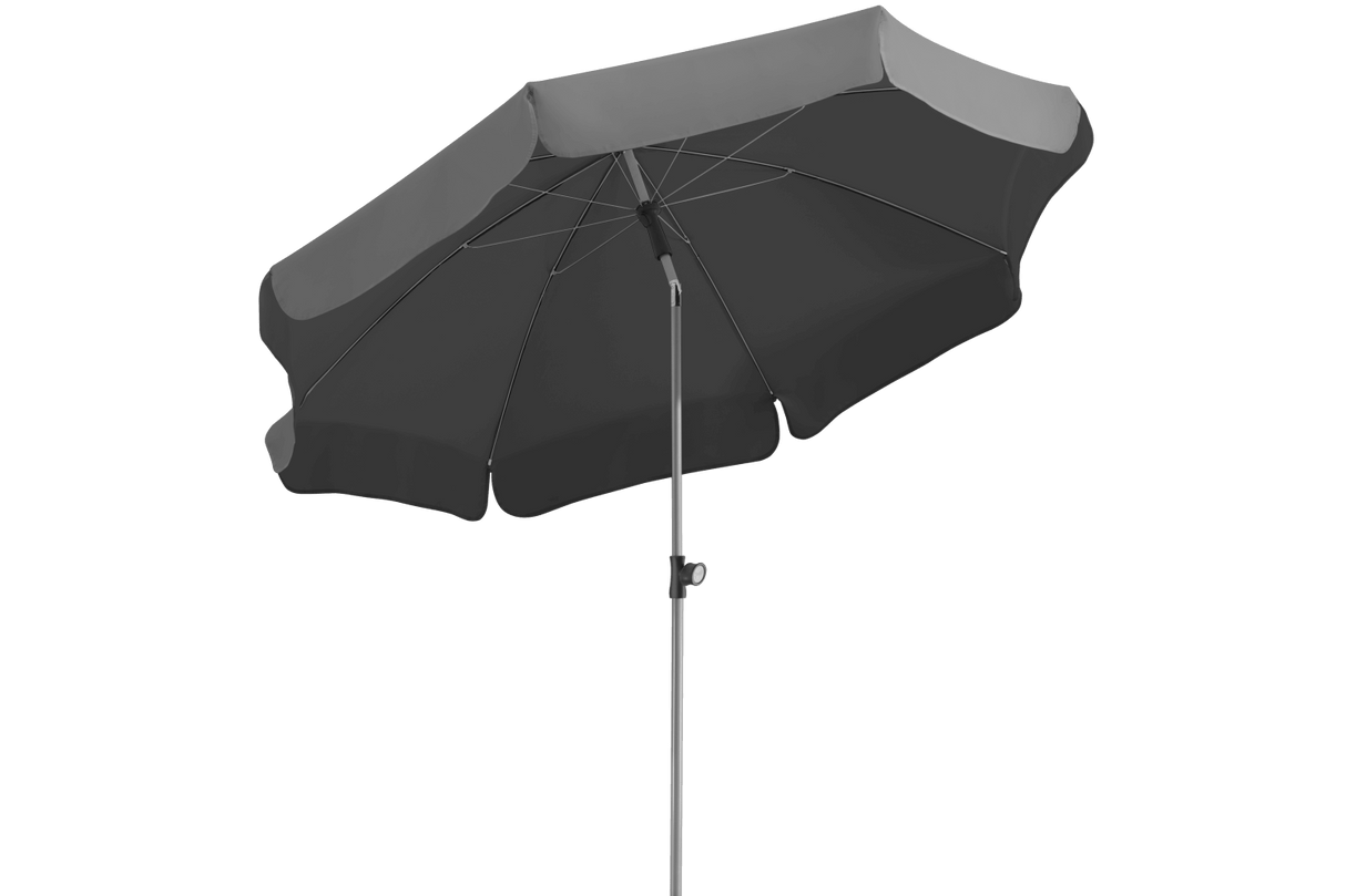 Locarno solid color parasol with tilt Ø200 cm