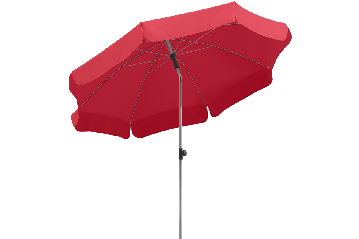 Locarno solid color parasol with tilt Ø200 cm