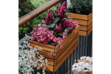Maja teak balcony flower box 40 / 60 / 80 cm