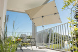 Novara solid color parasol 190 x 140 cm