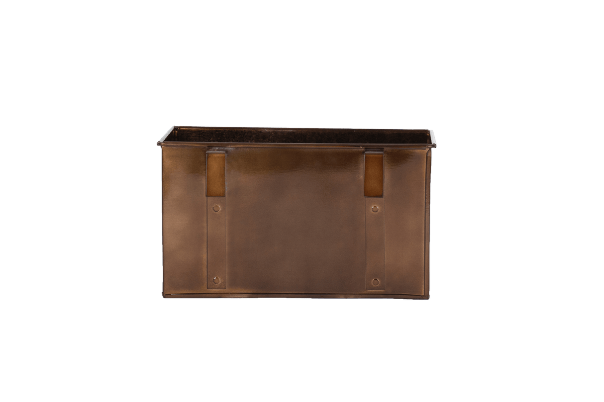 Rebekka copper plant box for wall grid 30 x 19 cm