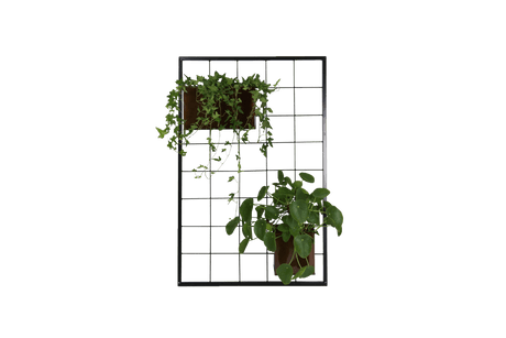 Rebekka copper plant box for wall grid 30 x 19 cm