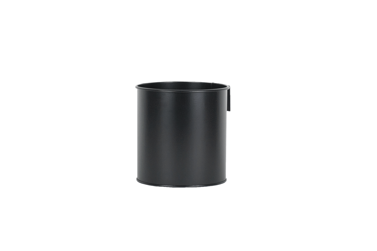 Rut black plant box for wall grid Ø14 / Ø17 cm