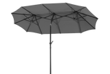 Salerno solid color parasol with hoist and tilt 300 x 150 cm