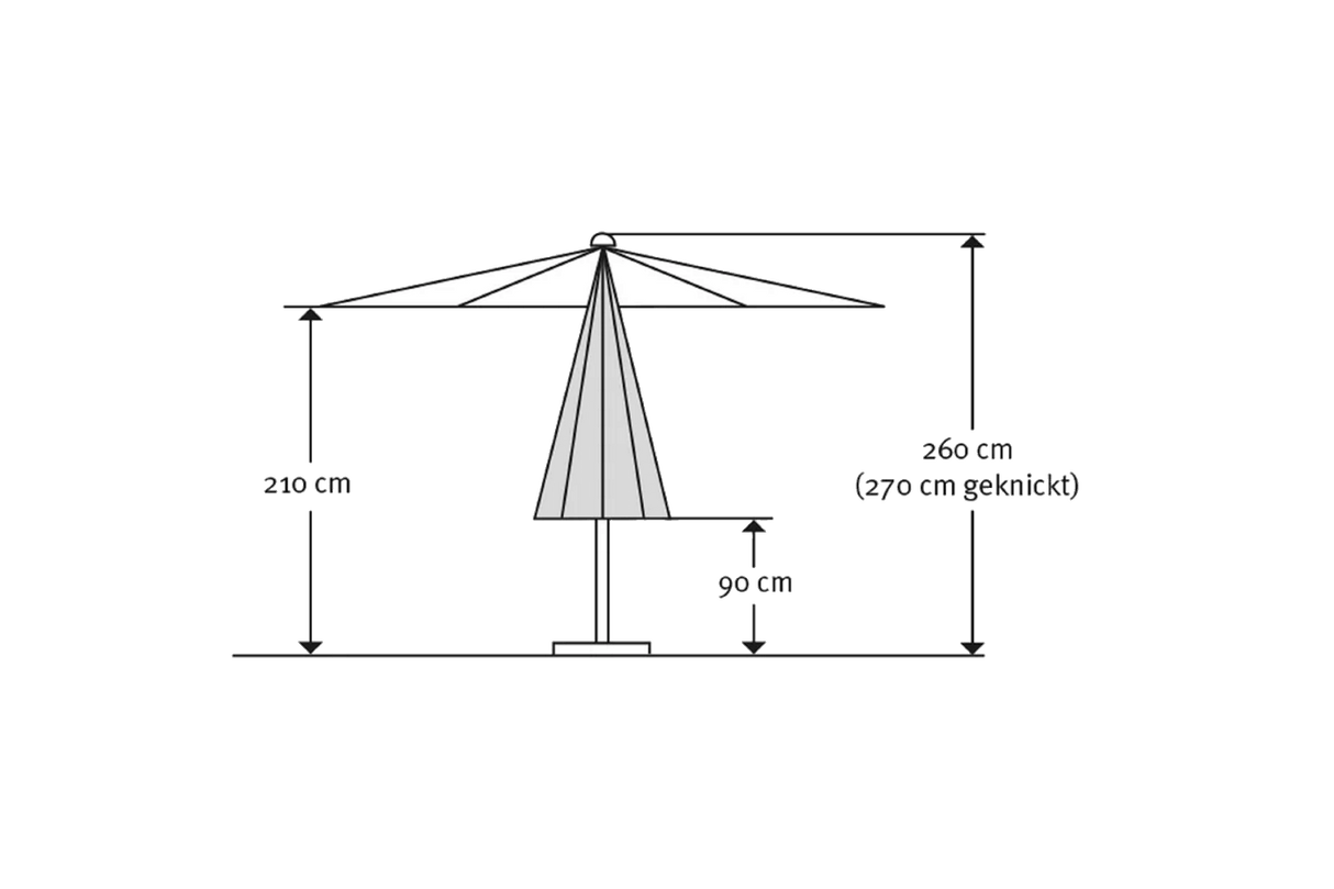 Harlem parasol Ø270 cm