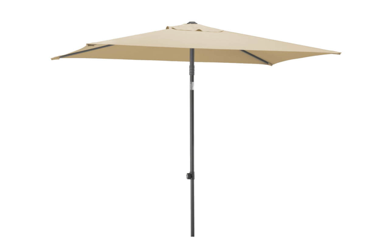 Sevilla solid color parasol with adjustable height 240 x 140 cm