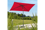 Sevilla solid color parasol with adjustable height 240 x 140 cm