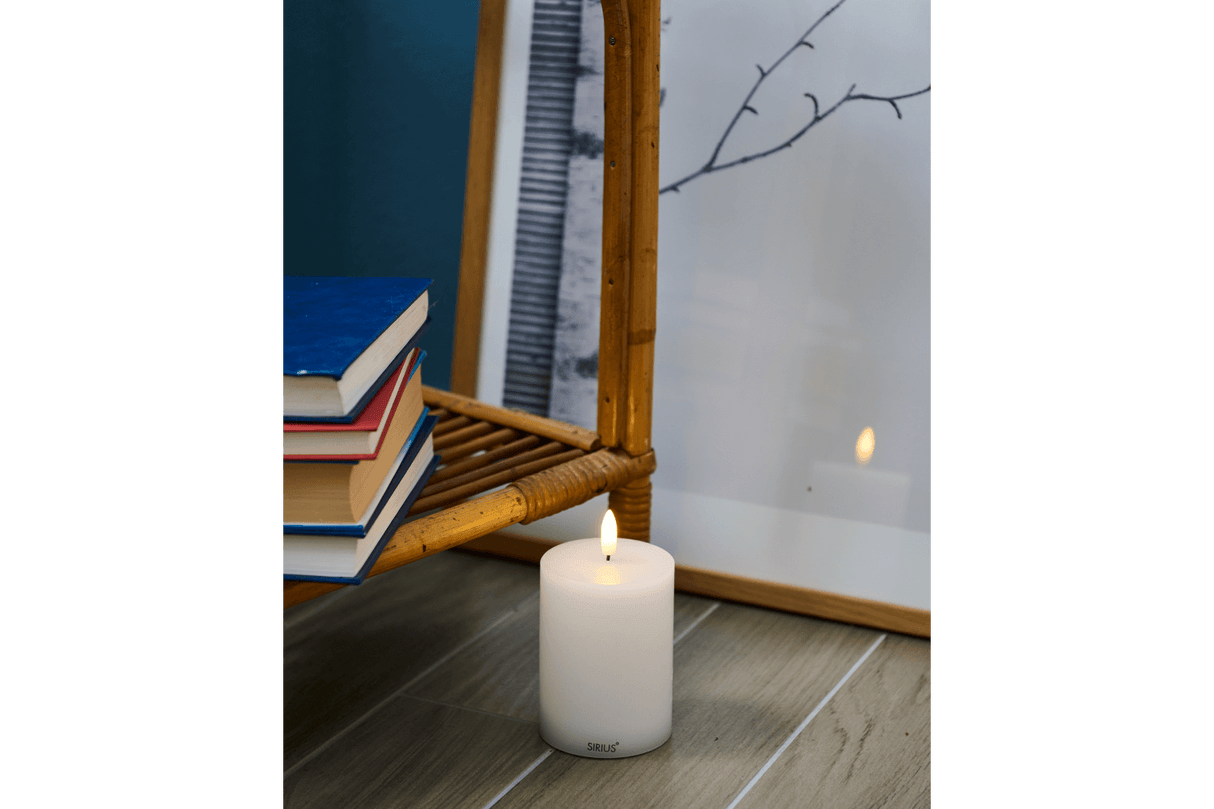 Sille rechargeable LED candle Ø7.5 cm