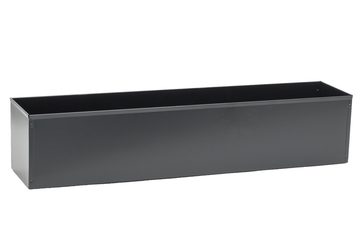 Sofie black balcony flower box without bracket 60 / 80 cm