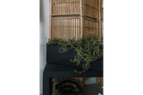 Sofie black balcony flower box without bracket 60 / 80 cm