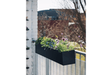 Sofie black balcony flower box 60 / 80 cm