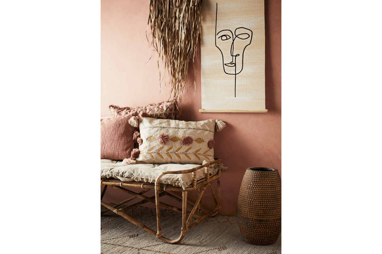 Pillowcase with tassels 40 x 60 cm