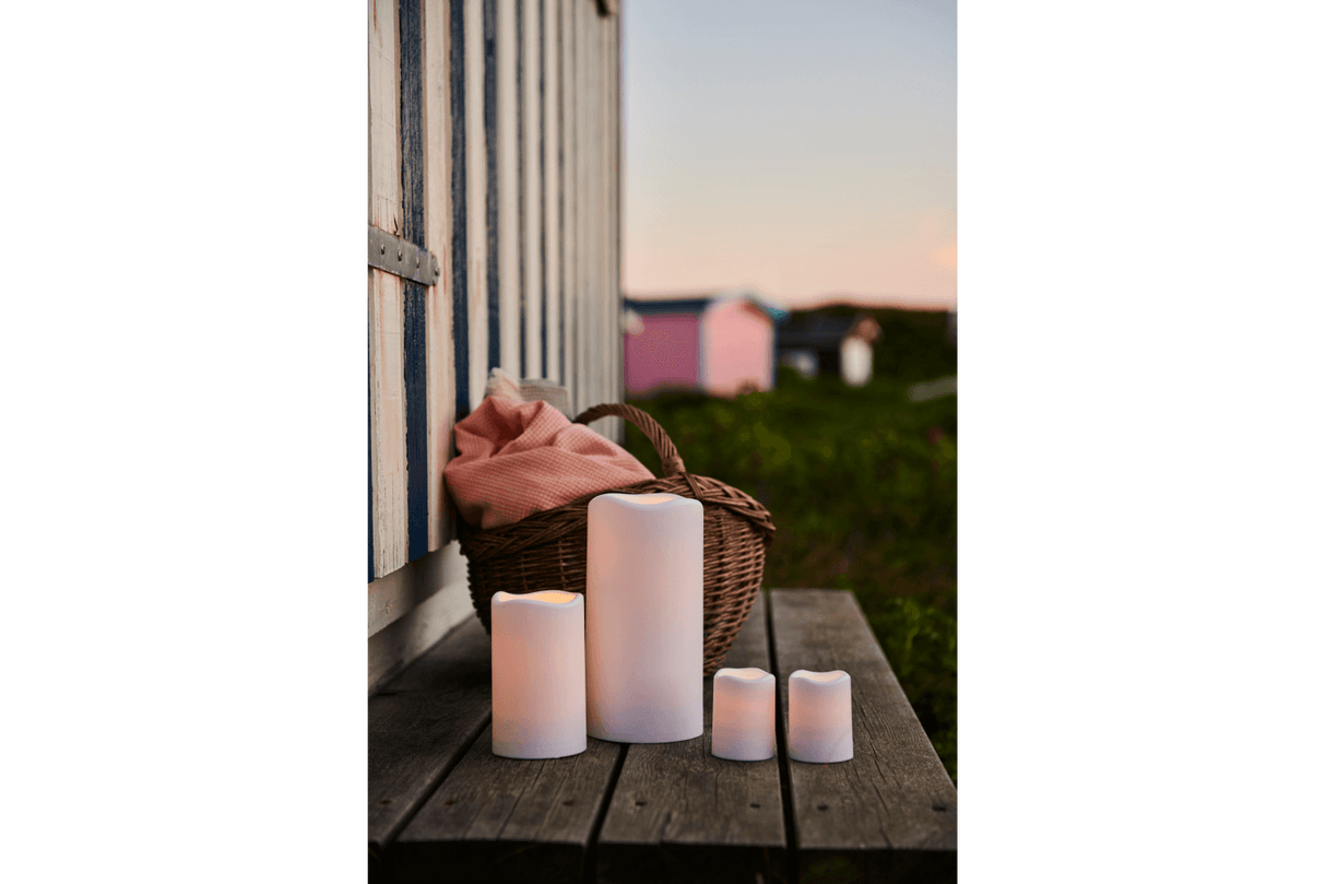 Storm LED candle set Ø5 cm