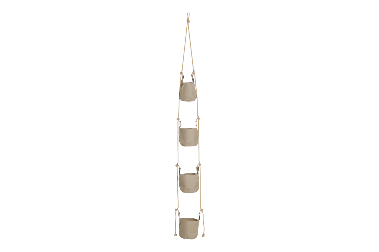 Vertical hanging flowerpots for wall and ceiling